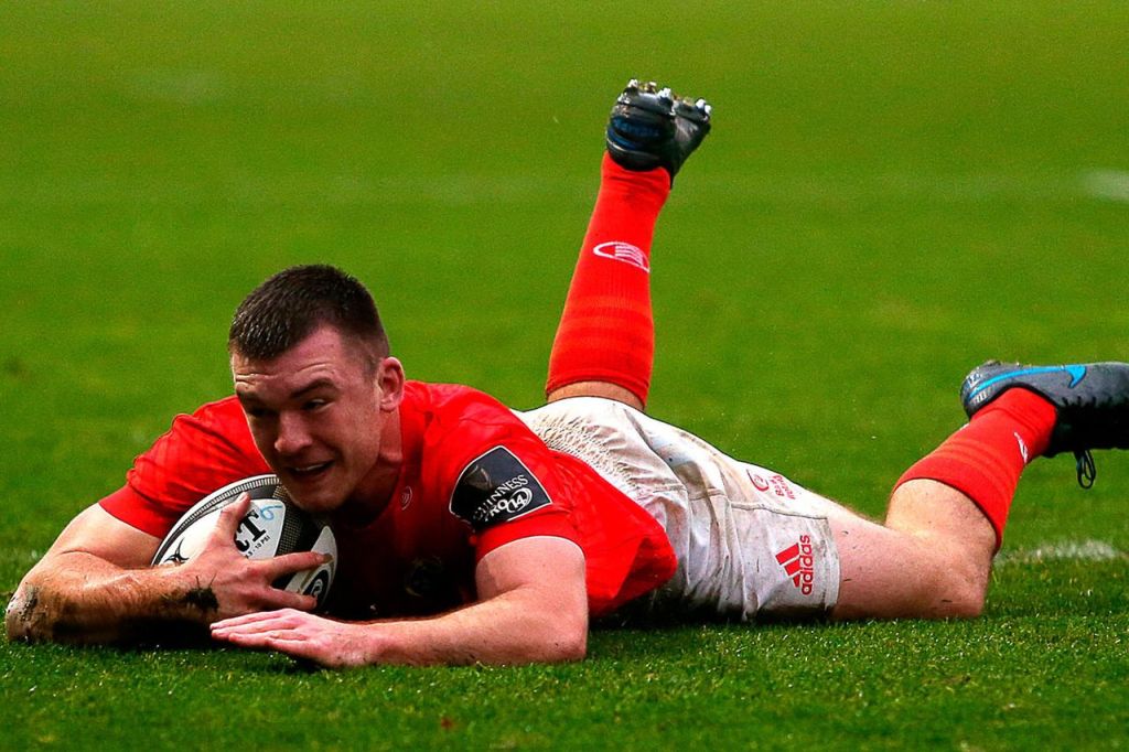 Matt Gallagher in meta con la maglia del Munster